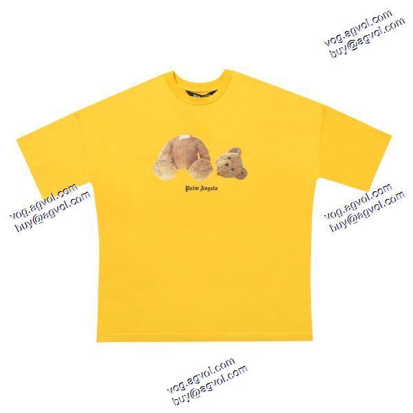 大人の個性を。断頭熊ゆったりタイプ半袖Tシャツ パーム エンジェルス Palm Angels ブランドコピー 2020秋冬 半袖Tシャツ